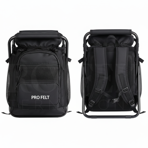 New Latest Style Portable Folding Backpack Solid Plain Color Chair with Adjustable Shoulder Straps Outdoor Travel Seat Bag <b>Packs</b> - Product Image 2