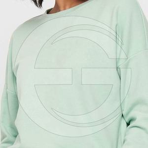 เสื้อสเวตเชิ้ตผู้หญิง Ever Glow ผ้าฟลีซกันน้ำสำหรับฤดูหนาว ไซส์พลัส สกรีนโลโก้ได้ แขนยาว คอกลม ไหล่หลวม - Product Image 3