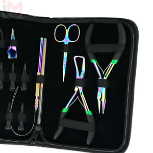 Hair Extension Tools Kit Includes 2 Hole Micro Beads Micro link <b>Crimping</b> Plier - Product Image 3