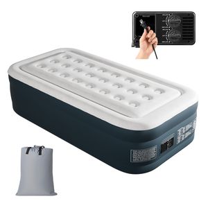 Materasso Gonfiabile Doppio in PVC da 18 Pollici con Pompa Integrata e Gonfiaggio/Sgonfiaggio Rapido per Campeggio - Product Image 3