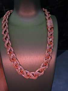 Collar de eslabones cubanos con incrustaciones de moissanita VVS amarilla talla baguette, de moda, el más vendido, estilo Hip Hop, lujo llamativo - Product Image 1