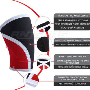 Genouillères de musculation réglables élastiques pour soutien articulaire, unisexe, pour entraînement en salle de sport, vente en gros - Product Image 5