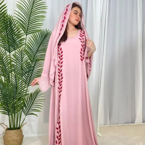 <b>Neutral</b> Beige Abaya For Women Muslim Modest Dress Dubai Style Islamic Kaftan Jalabiya Long Sleeve Evening Gown Minimalist Design - Product Image 2