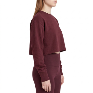 Sudadera Personalizada de Algodón con Cuello Redondo para Mujer - Invierno/Otoño, Estampada, Ecológica, para Equipos Universitarios - Product Image 3