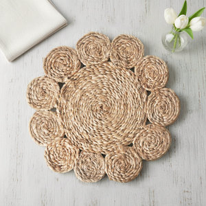 Hot Selling Natural Best Seller Hot Selling Natural Jute <b>Round</b> <b>Table</b> Mat Hand-Weaved Jute <b>Table</b> Mat for Kitchen <b>Table</b> <b>Top</b> Decora - Product Image 1