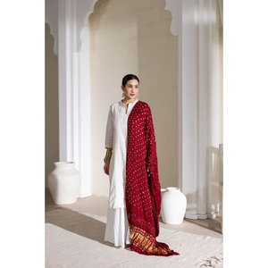 Ensemble de sari en coton dessiné à la main, réversible, traditionnel indien et pakistanais, pour mariage, longueur ras du sol, motif à pois multicolore pour femme - Product Image 2
