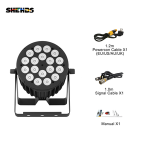 ไฟพาร์ LED อลูมิเนียมหล่อขึ้นรูปแบบเงียบ 18x18W 6in1 ผสมสี สำหรับงานแสดงระดับมืออาชีพ 10/6CH DMX Wash Lighting สำหรับงานอีเว้นท์และงานแต่งงาน - Product Image 5