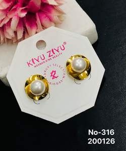 Women's Luxury <b>Gold</b> Plated Stainless Steel Trendy Jewelry <b>Sets</b> <b>Earrings</b> for Wedding Anniversary & Party Occasions - Product Image 6