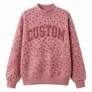 <b>Ladies</b> Floral Printed <b>Sweatshirt</b> Oversized Loose Fit Pullover Top <b>Long</b> Sleeve Casual Clothing Trendy Streetwear Fashion - Product Image 6