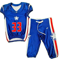 Ensemble de maillot et pantalon de football américain pour jeunes professionnels des États-Unis, imprimé par sublimation, personnalisable avec nom/nombre, uniforme d'équipe sportive