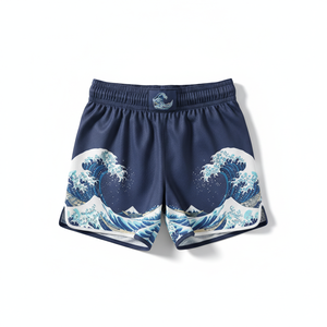 Shorts d'arts martiaux de qualité supérieure avec impression personnalisée à motif ondulé, séchage rapide, coupe classique, design imprimé par sublimation, taille adulte - Product Image 1