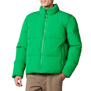 Chaqueta Acolchada Verde para Hombre AL BARAKA WEAR, Cortavientos, Cálida para Invierno, Informal, para Exteriores, Estilo Urbano, Corte Regular, Cuello Alto, Cierre de Cremallera - Product Image 2