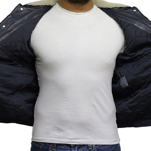 Wholesale Custom Coated Durable Breathable Leather Slim <b>Men's</b> Casual Autumn Zipper Front <b>Long</b> Stand Collar Plus Size <b>Jackets</b> - Product Image 3