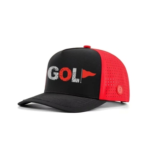 Casquette de golf personnalisée à performance optimale, bicolore, perforée au laser, 5 panneaux, logo personnalisé, séchage rapide, accessoires de golf 2026 – Vente directe usine - Product Image 2