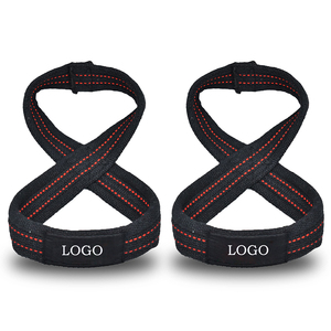 OEM Custom Logo Cotton Weightlifting 8 Figure Straps-Adjustable Lightweight Anti-Slip Figure 8 Design for Gym <b>Strength</b> <b>Training</b> - Product Image 5