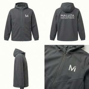 Veste d'hiver unisexe moderne à capuche, imperméable, style streetwear, avec logo personnalisé, légère, coupe-vent d'extérieur pour entreprise - Product Image 6