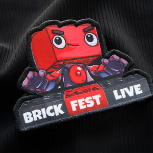 Custom Woven Badges Patches <b>Jacket</b> Custom Label and Die Cut Woven Patches with Welded Edge Woven Patches and Blank - Product Image 4