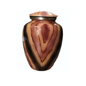 Wooden Classic Urn With Covered Top Traditional Interior Table Decor - Product Image 2
