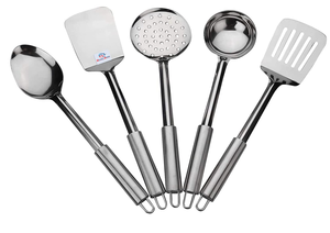 Cuchara de cocina de acero inoxidable profesional resistente al calor para restaurante, hotel, a bajo precio - Product Image 6
