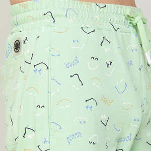 Pantalones Cortos Deportivos para Hombre, Color Verde Menta, Estampados, Casuales, de Verano, con Cordón, para la Playa, de Algodón - Product Image 5