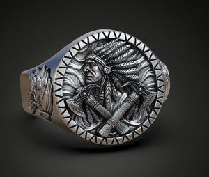 Anillo de cóctel unisex Bindi Jewels de plata de ley 925 con esqueleto gótico cristiano oxidado negro y engaste de bisel para fiesta - Product Image 1