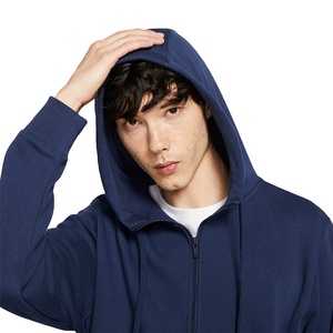 Sweat à capuche zippé oversize pour homme, 490 GSM, coton, polyester, molleton épais, chaud, streetwear, veste, fournisseur d'usine OEM personnalisé - Product Image 4