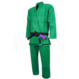 Traje de Artes Marciales Blanco Estándar de Jiu Jitsu Brasileño, Diseño Simple y Minimalista, para Club o Escuela, para Adultos - Product Image 4