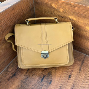 กระเป๋าสะพายไหล่หนังวัวสไตล์วินเทจสำหรับผู้หญิงกระเป๋าพาดลำตัวหนังแท้แฟชั่นมาใหม่ - Product Image 2