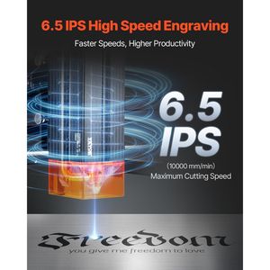 เครื่องแกะสลักเลเซอร์20W พร้อมคุณสมบัติปกป้องดวงตาด้วยจุดที่ถูกบีบอัด - Product Image 2