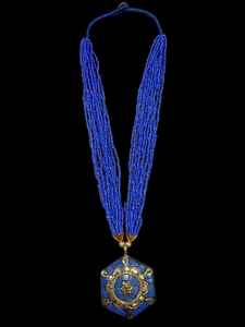 Colliers Pendentifs Mosaïque Perlée Tendance en Gros, Bijoux Artisanaux Créatifs pour Anniversaires Féminins, Style Bohème Noir à la Mode - Product Image 2