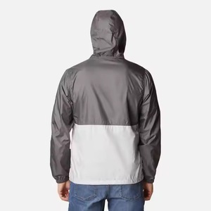 Chaqueta Acolchada Cortavientos con Capucha para Hombre, Diseño Color Block, Corte Regular, Cierre de Cremallera, Exterior de Poliéster, Estilo Casual de Primavera - Product Image 2