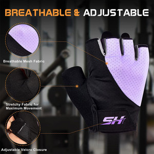 Gants de fitness pour femmes au design féminin élégant, motifs modernes, légers, écologiques, à prix bas - Product Image 2