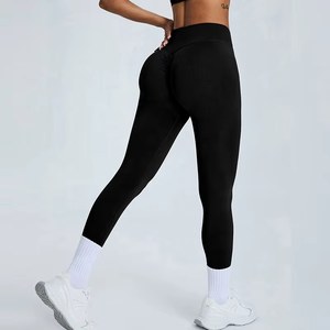 Leggings de yoga pour femmes avec logo personnalisé, effet push-up, respirants, taille haute, pour le fitness, l'entraînement et la gym - Product Image 3