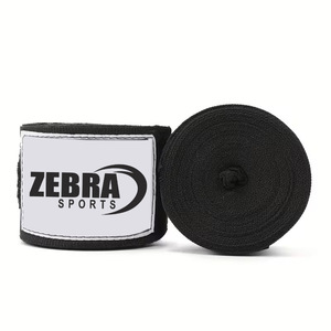 Bandages de boxe 4,5 m – Soutien du poignet pour le karaté, fermeture auto-agrippante – Coton et nylon, nouvelle fabrication - Product Image 1