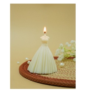 Elegant Princess Gown <b>Candle</b> Charming Decorative Accent for Girls Birthday Wedding Celebration Fairy Tale Party <b>Gift</b> - Product Image 1
