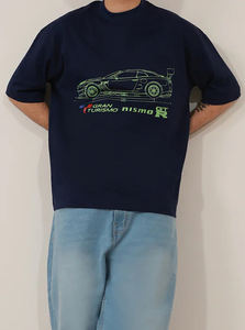 Camiseta Oversize de Cuello Alto para Hombre, de Poliéster de Sarga Pesada Lisa de 120g, con Logotipo Personalizado, de Primera Calidad - Product Image 4