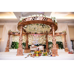 ศาลาแต่งงานแบบอินเดียใต้ ทำจากไฟเบอร์ ตกแต่งสไตล์ฮินดู สำหรับงานแต่งงานแบบอินเดียมหารานี ปัตมวัตี ทำจากไฟเบอร์กลาส ทั้งแบบดั้งเดิมและแบบสมัยใหม่ - Product Image 1