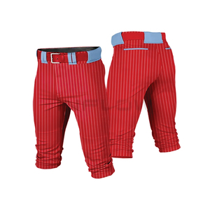 Custom Breathable Sports Uniforms Baseball Softball <b>Pants</b> Relaxed Fit Sublimated Pinstriped 100% Polyester Anti-Bacterial Quick - Product Image 1