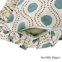 Housse de coussin à volants à pois géométriques 100% coton, housse de coussin décorative moderne, décoration nordique pour canapé, décoration de la maison