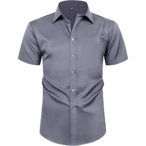 <b>Half</b> Sleeve Casual <b>Shirt</b> Men's 100% Cotton Breathable Summer Fashionable Office Wear OEM Export Oriented Quality Logo - Product Image 3