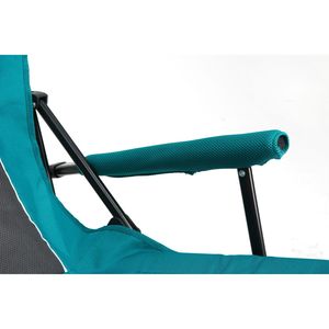 Sedia da Giardino Pieghevole Blu Resistente con Schienale Alto e Portabicchieri, Capacità 250 Libbre, Arredo da Campeggio - Product Image 6