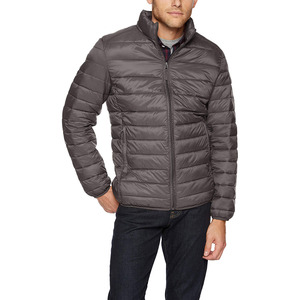 Chaqueta de Lona de Poliéster Azul Personalizada, Chaqueta Impermeable con Cuello Alto, Chaqueta Acolchada, Talla Regular, Opciones de Stock del Fabricante - Product Image 5