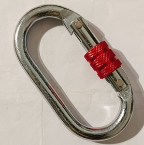 Mosquetón de Aluminio con Certificación de Seguridad y Cierre Fuerte para Uso Profesional en Trabajos en Altura - Product Image 3