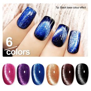 Set di 6 Smalti Gel Magnetici per Unghie con Magnete, Smalto Semipermanente Glitterato UV per Nail Art, Gel per Unghie Soak-Off - Product Image 5