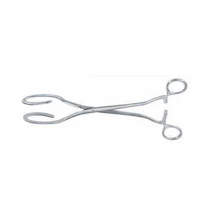 Pinzas uterinas de acero inoxidable de grado médico (20 cm) para ginecología, instrumento quirúrgico reutilizable, suministro OEM por The Surgist - Product Image 1