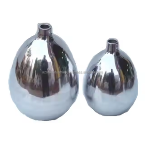 Vase à fleurs en aluminium de haute qualité pour bourgeons avec finition polonaise miroir Vase à bourgeon décoratif en gros par Azora industries - Product Image 1