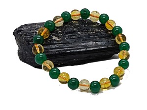 High quality Citrine Green aventurine Crystal Gemstone Bead Bracelet Fashion Charm Jewelry for Men Women for Energy Meditation - Product Image 5