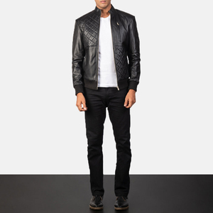 Men Genuine Leather Waterproof Winter Biker Jacket High Quality Motorcycle Fashion Outerwear OEM Bulk Manufacturing - Product Image 5