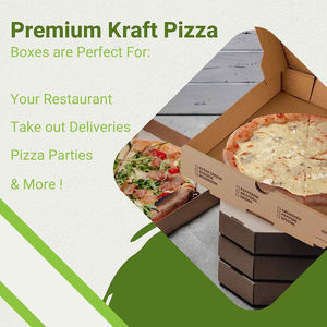 Cajas de Pizza de Cartón Corrugado al por Mayor, Embalaje Personalizado Seguro para Alimentos con Impresión de Logotipo - Product Image 4