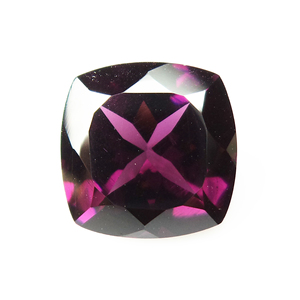 Gema de Granate Rodolita Suelta para Joyería, Corte Cojín Facetado 12x12mm, Piedra Semipreciosa para Joyería GEMFORTE INC - Product Image 4